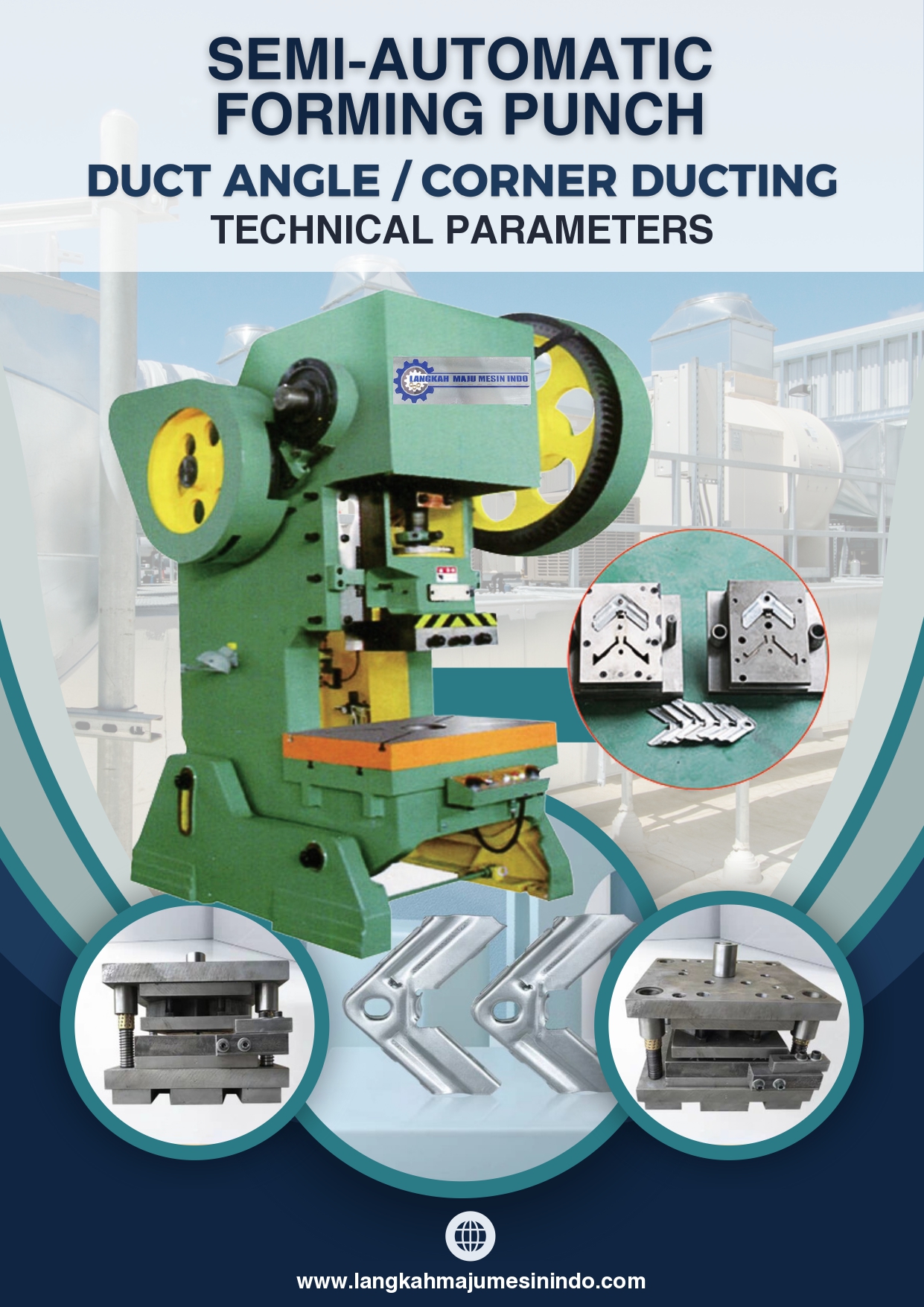 Corner Ducting Semi-Automatic Forming Punch